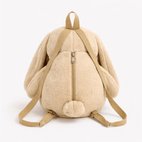 Angry Bunny Plush Backpack in Beige My Plushie