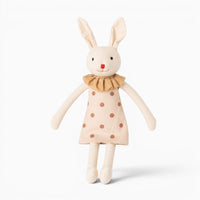 Beige Bunny Plush with Dress My Plushie