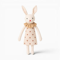 Beige Bunny Plush with Dress My Plushie