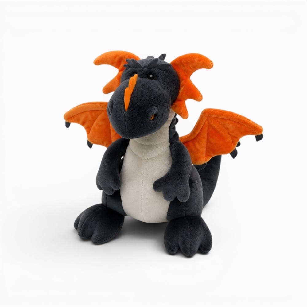 Black and Orange Dragon Plush My Plushie