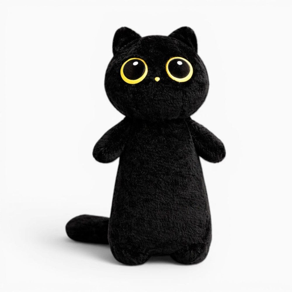 Black Kawaii Cat Plush Pillow My Plushie
