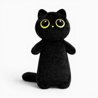 Black Kawaii Cat Plush Pillow My Plushie