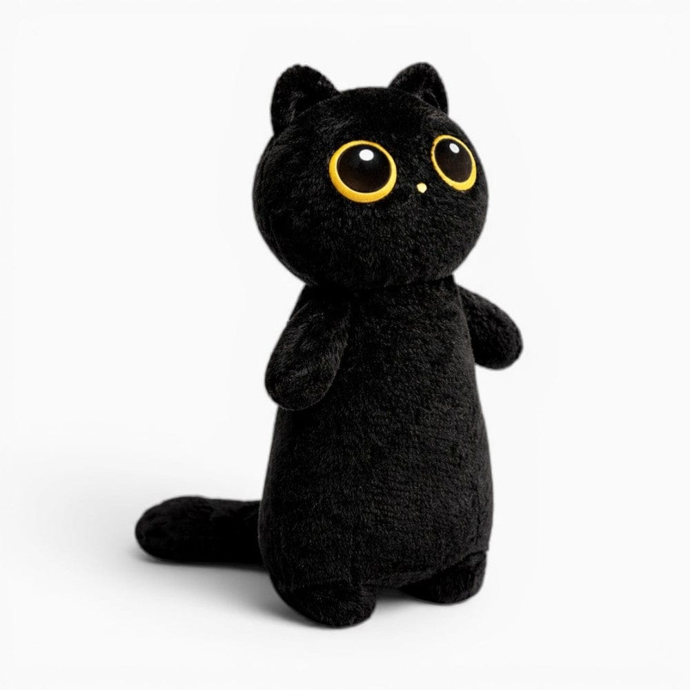 Black Kawaii Cat Plush Pillow My Plushie