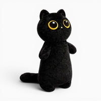 Black Kawaii Cat Plush Pillow My Plushie