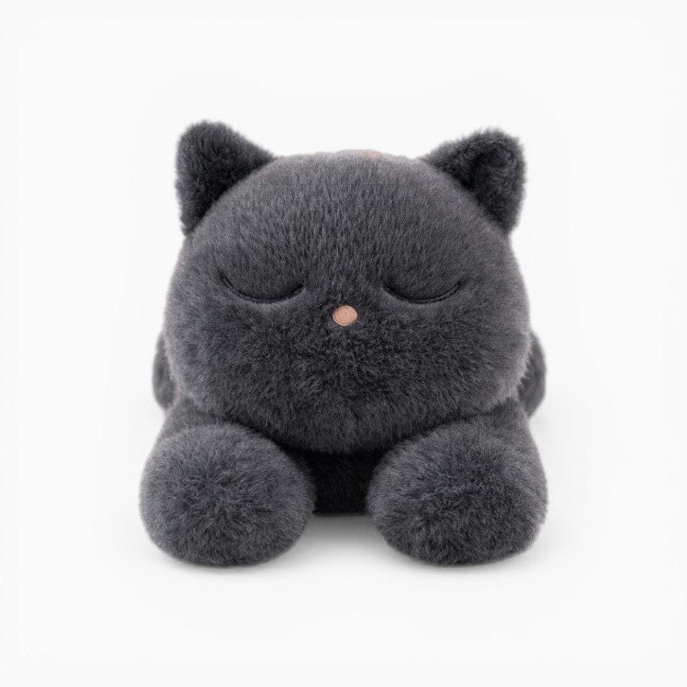Black Soft Lying Cat Plush My Plushie