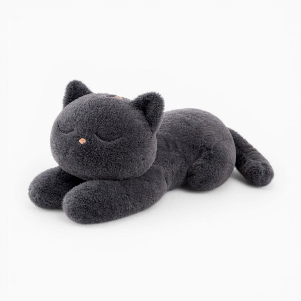 Black Soft Lying Cat Plush My Plushie