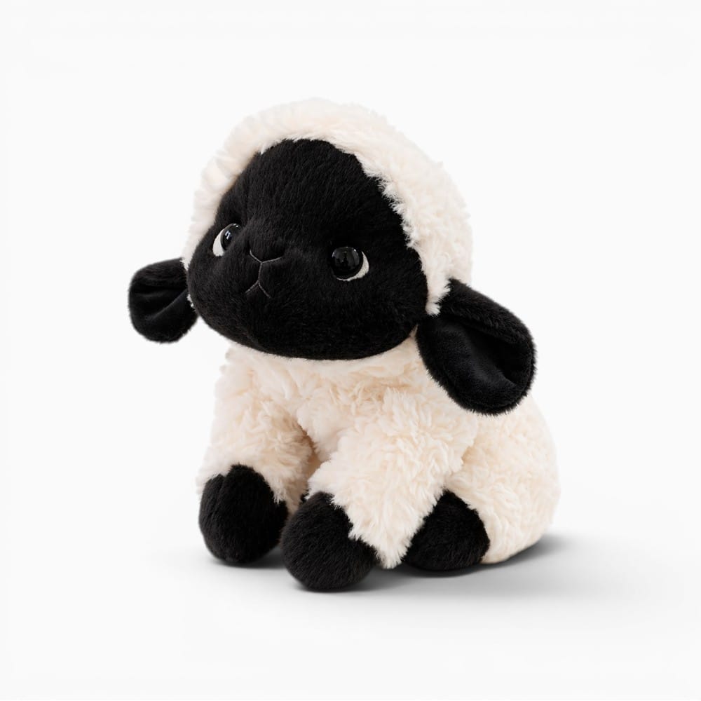 Black White Lamb Plush My Plushie