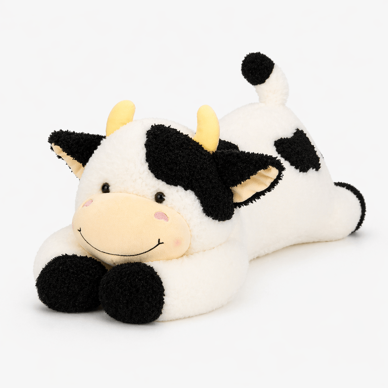 Black White Large Cow Plush My Plushie