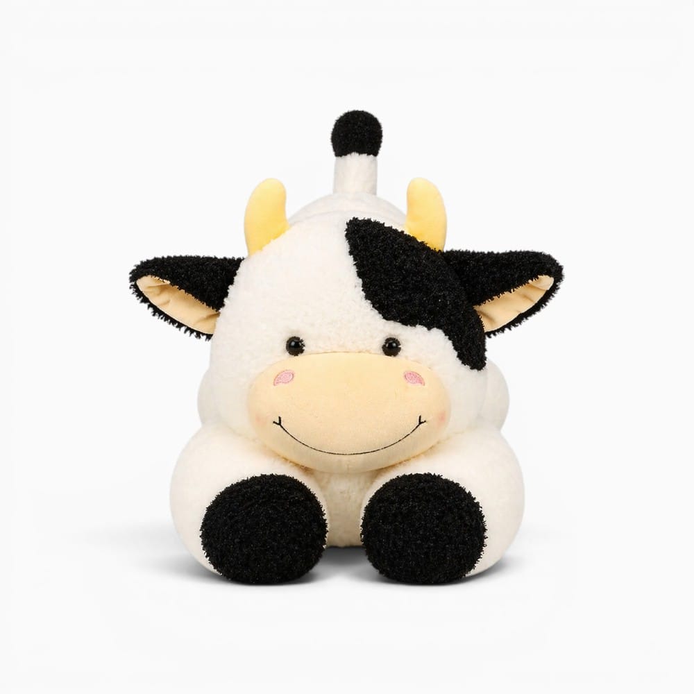 Black White Large Cow Plush My Plushie