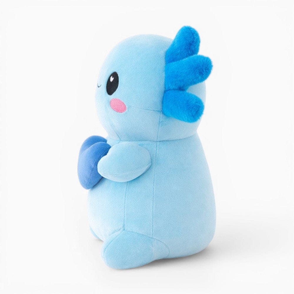 Blue Axolotl Plush with Heart Kawaii My Plushie