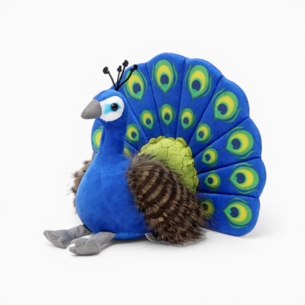 Blue Colourful Feathers Peacock Plush My Plushie