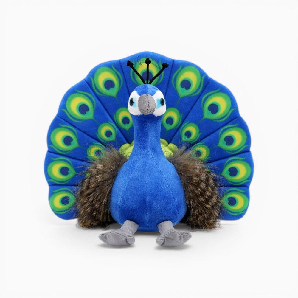 Blue Colourful Feathers Peacock Plush My Plushie