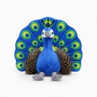 Blue Colourful Feathers Peacock Plush My Plushie
