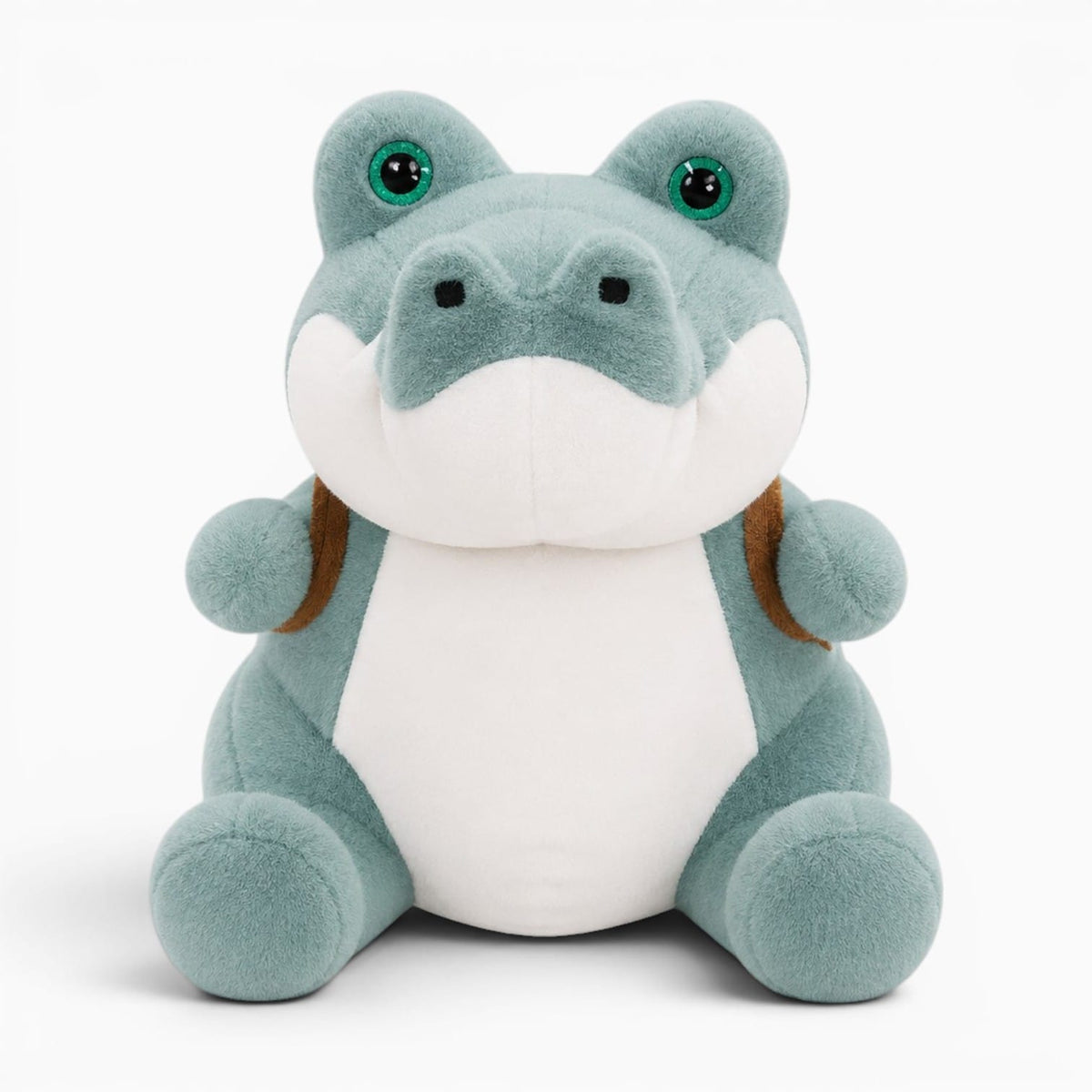 Blue Crocodile Plush with Backpack My Plushie