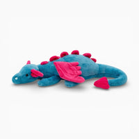 Blue Dragon Plush with Purple Wings My Plushie