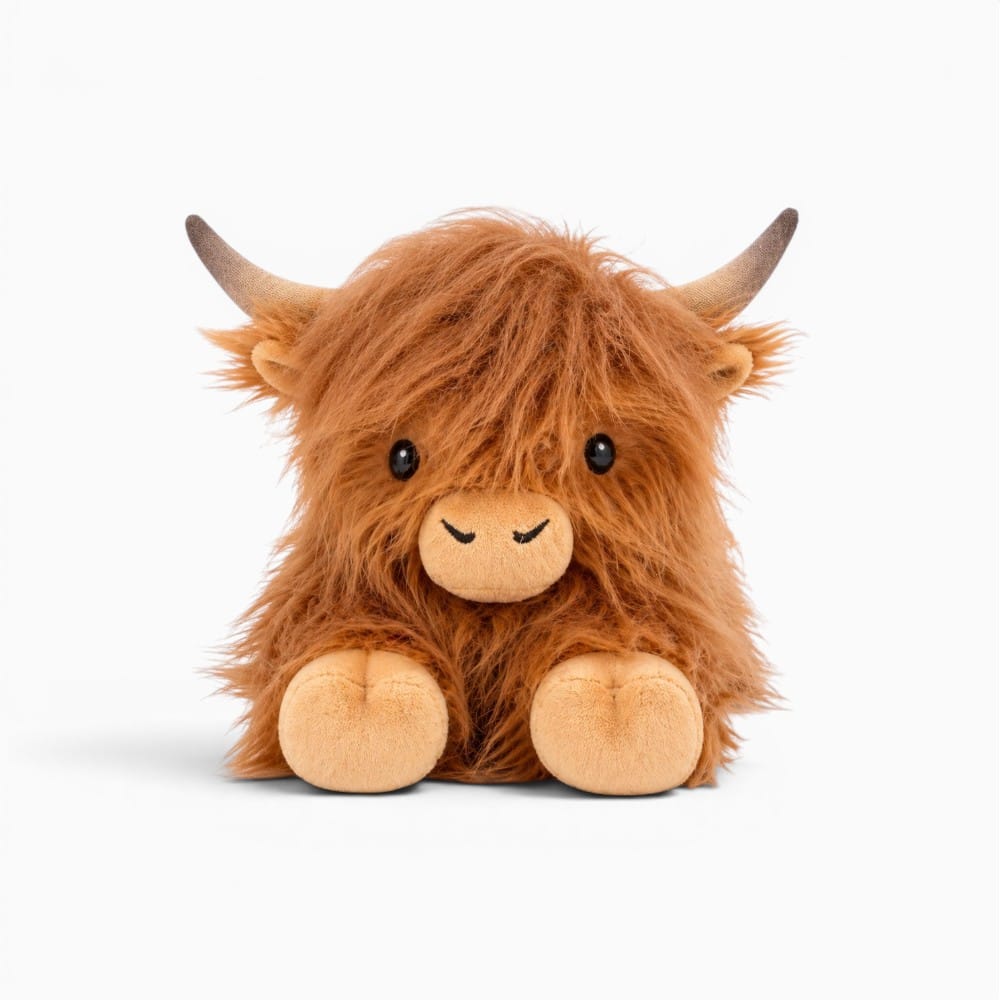 Brown Cotton Highland Cow Plush My Plushie