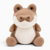 Brown Crocodile Plush with Backpack My Plushie