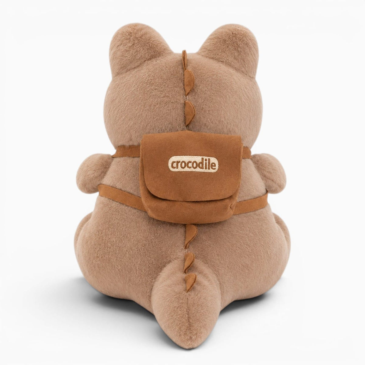 Brown Crocodile Plush with Backpack My Plushie