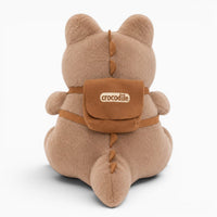 Brown Crocodile Plush with Backpack My Plushie