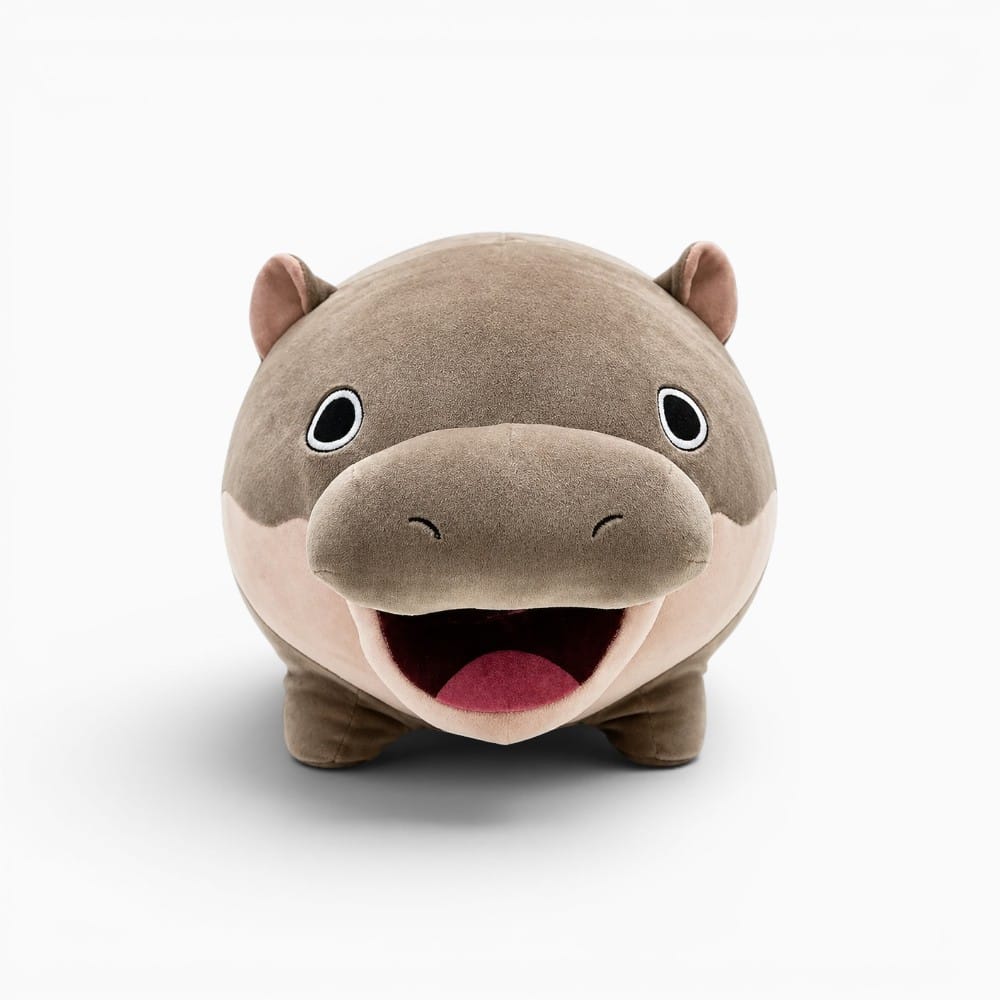 Brown Hippo Plush My Plushie