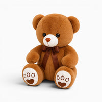 Brown Teddy Bear with Bow My Plushie