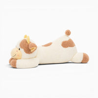 Brown White Large Cow Plush My Plushie
