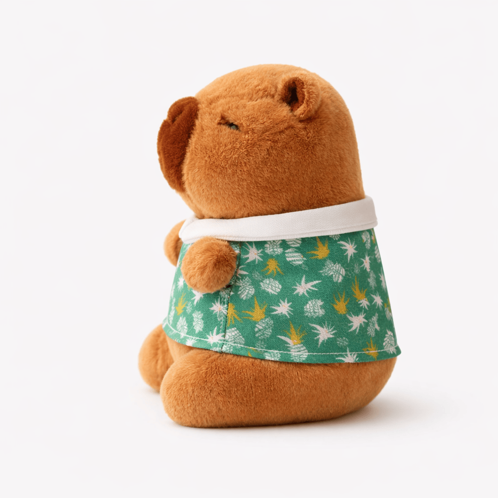 Capybara Plush in Green Shirt My Plushie