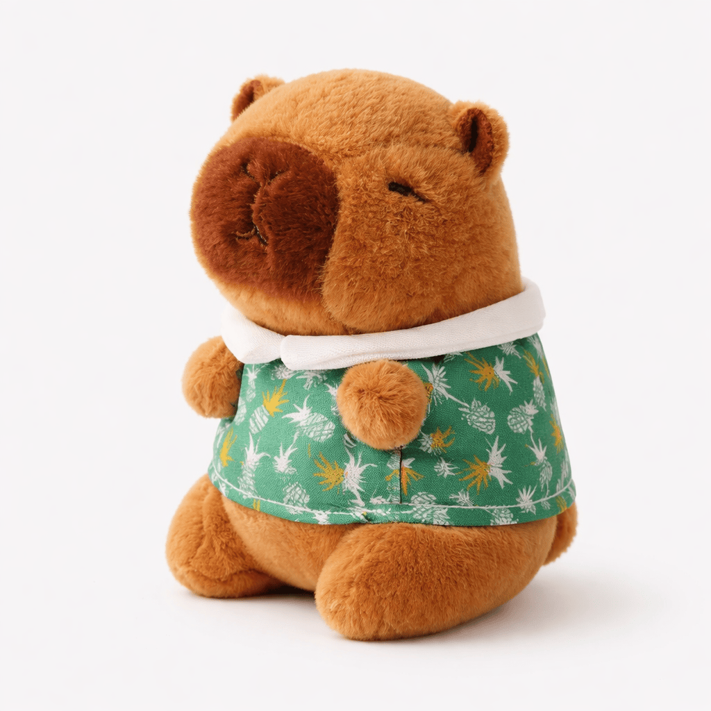 Capybara Plush in Green Shirt My Plushie