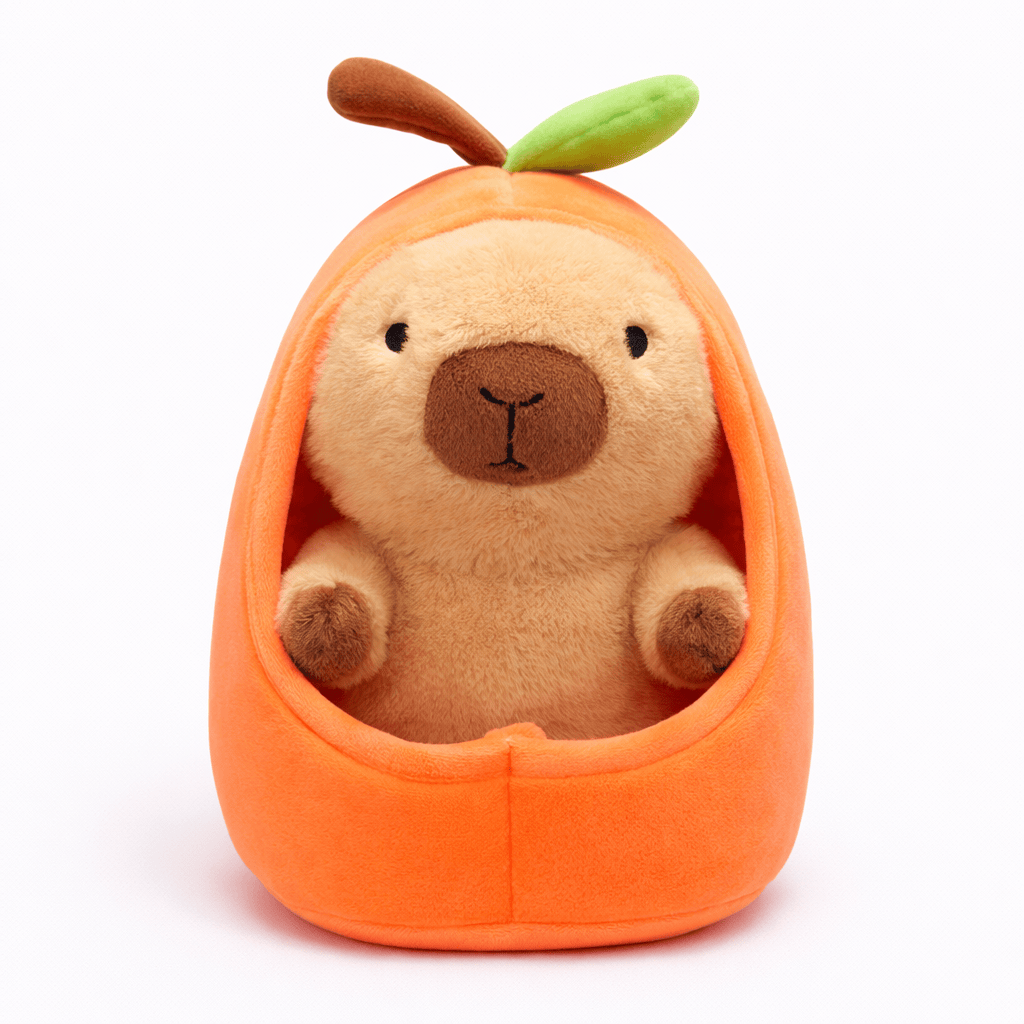 Capybara Plush in Pfirsich Fruit Shell My Plushie