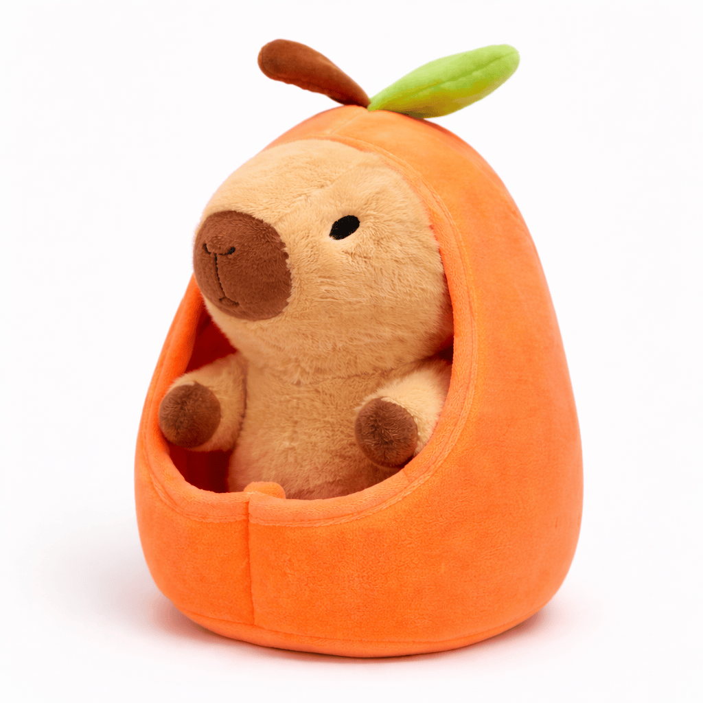 Capybara Plush in Pfirsich Fruit Shell My Plushie