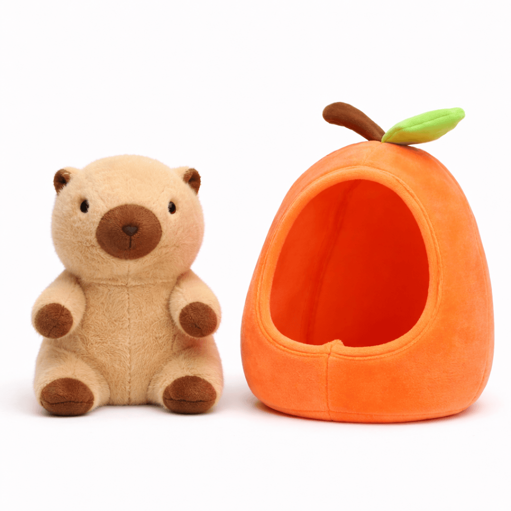 Capybara Plush in Pfirsich Fruit Shell My Plushie