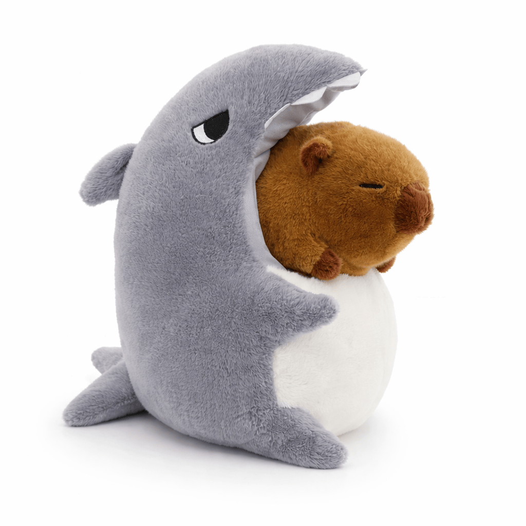 Capybara Plush in Shark Costume My Plushie