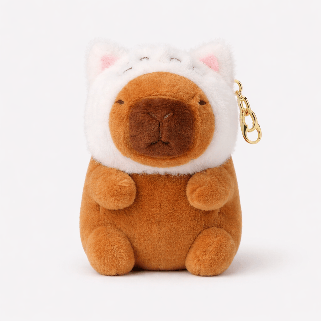 Capybara Plush with Cat Hood My Plushie