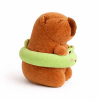 Capybara Plush with Frog Swim Ring My Plushie