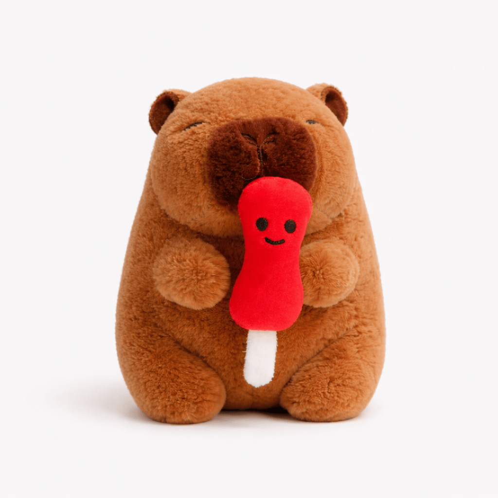 Capybara Plush with Ice Lolly on Stick My Plushie