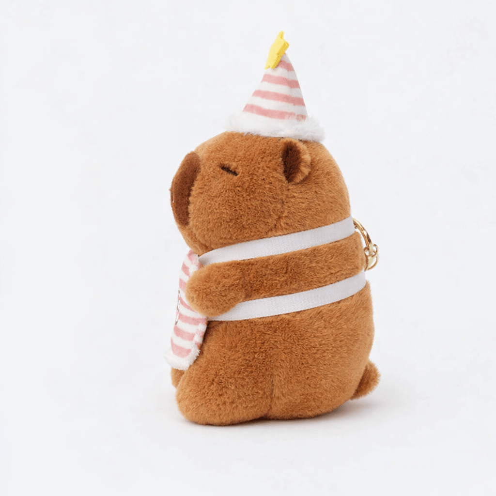 Capybara Plush with Party Hat Apron My Plushie