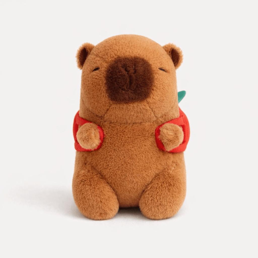 Capybara Plush with Strawberry Backpack My Plushie