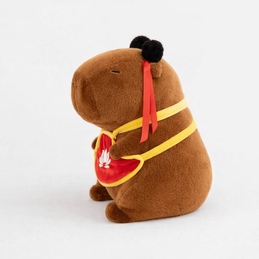 Capybara Plush with Traditional Nezha Costume My Plushie