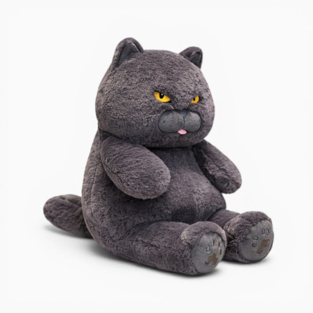 Chubby Grey Cat Plush My Plushie