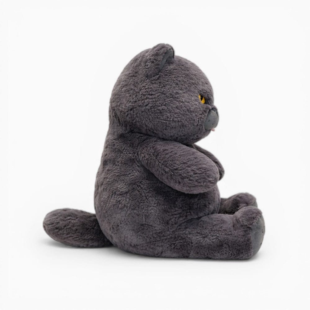 Chubby Grey Cat Plush My Plushie