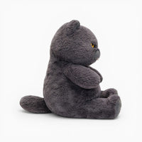 Chubby Grey Cat Plush My Plushie
