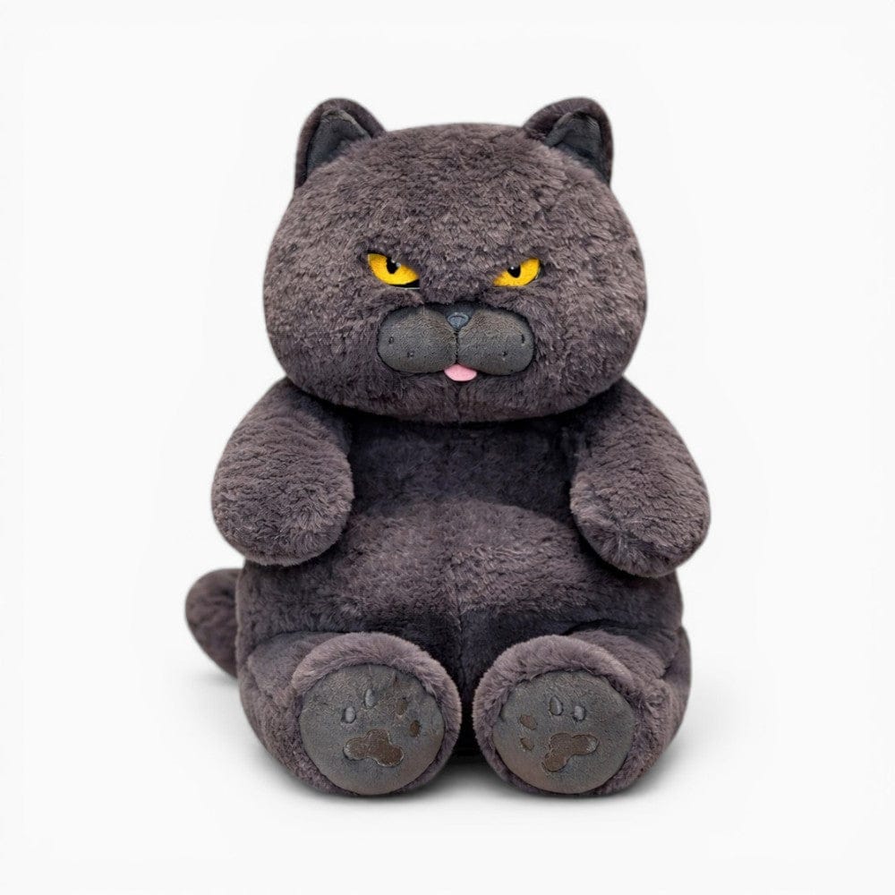 Chubby Grey Cat Plush My Plushie