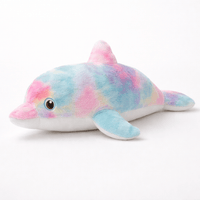Colourful Large Rainbow Dolphin Plush My Plushie