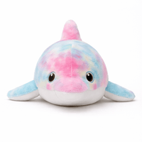 Colourful Large Rainbow Dolphin Plush My Plushie