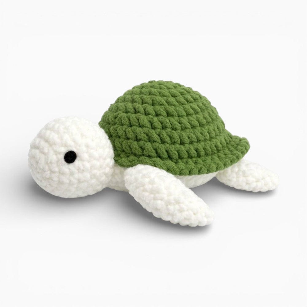 Crochet Green White Turtle Plush My Plushie