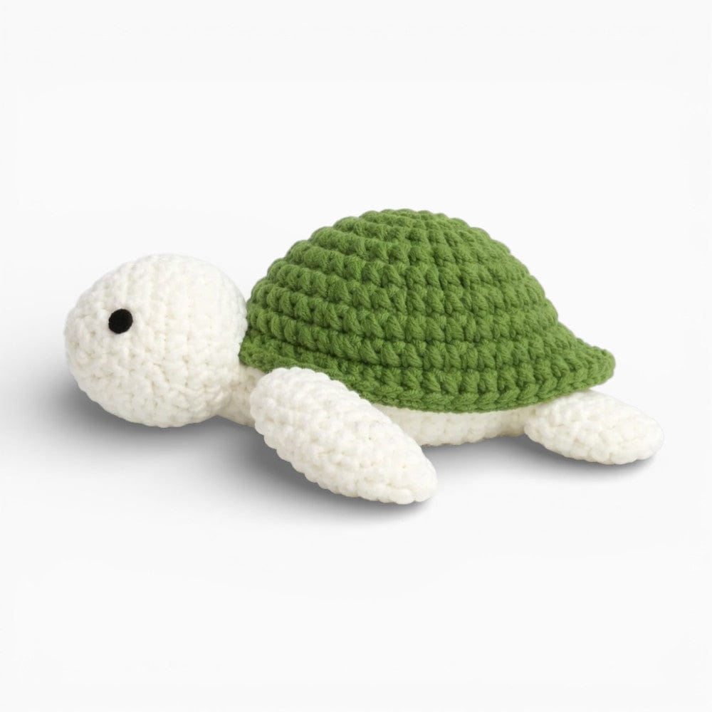 Crochet Green White Turtle Plush My Plushie