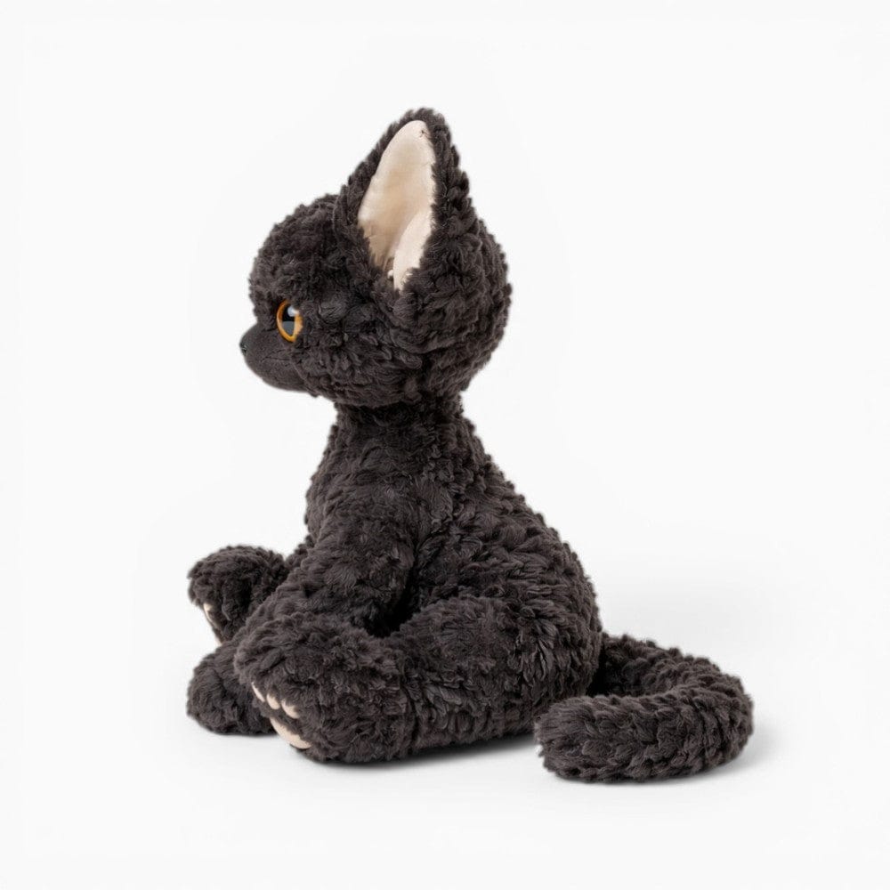 Curly Black Cat Plush My Plushie