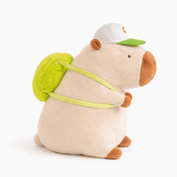 Cute Capybara Plush with Backpack and Cap My Plushie