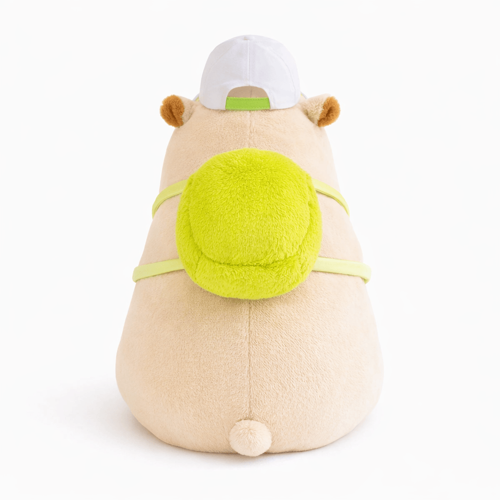 Cute Capybara Plush with Backpack and Cap My Plushie