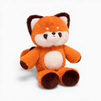 Cute Red Sitting Fluffy Panda Plush My Plushie